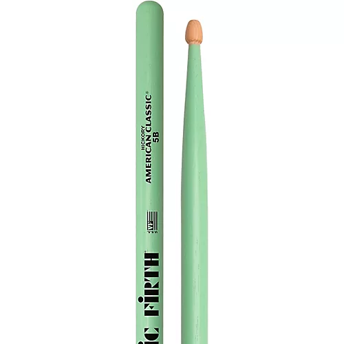 Vic Firth American Classic Seafoam Green Drum Sticks 2-Pack 5A Wood - musicians--Friend