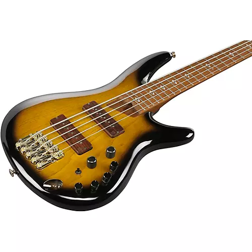 Ibanez Prestige SR4505 5-String Electric Bass Guitar Desert Sunset Burst - musicians--Friend