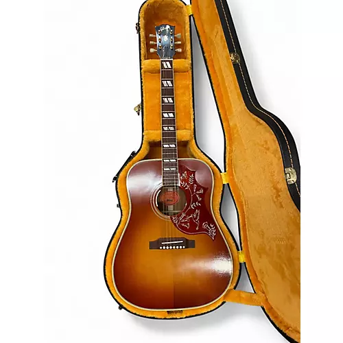 Used Gibson Gibson Custom Shop 1960 Hummingbird Cherry Sunburst Acoustic Guitar Cherry Sunburst - musicians--Friend