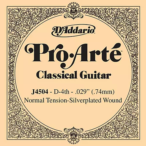D'Addario J45 D-4 Pro-Arte Composites Normal Single Classical Guitar String - musicians--Friend