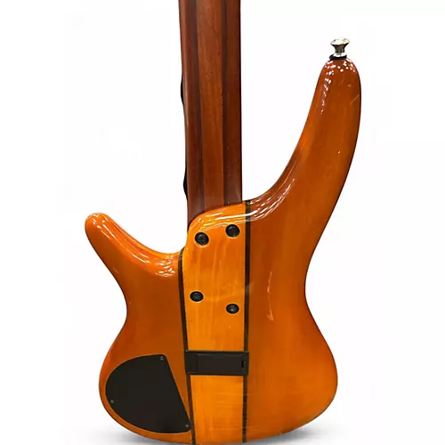 Used Ibanez SR700 Amber Electric Bass Guitar Amber - musicians--Friend