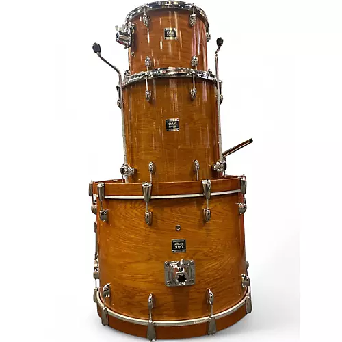 Used 2008 Yamaha 3 Piece Oak Custom Amber Drum Kit Amber - musicians--Friend