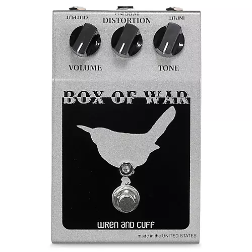 Wren And Cuff OG Box of War Reissue Distortion Effects Pedal Black and Grey - musicians--Friend