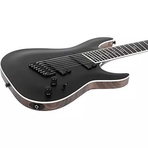 Schecter Guitar Research C-7 Multiscale SLS Elite Evil Twin Satin Black - musicians--Friend