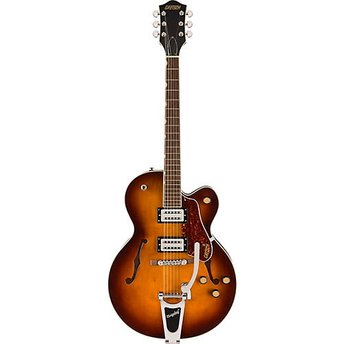 Gretsch Guitars G2420T Streamliner Hollow Body With Bigsby Electric Guitar Robusto Burst - musicians--Friend