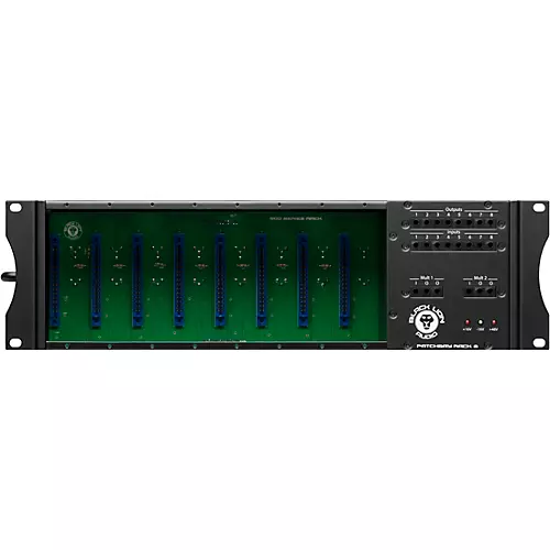 Black Lion Audio PBR 8-500 8-Slot 500-Series Rack/Power Supply with Patchbay - musicians--Friend
