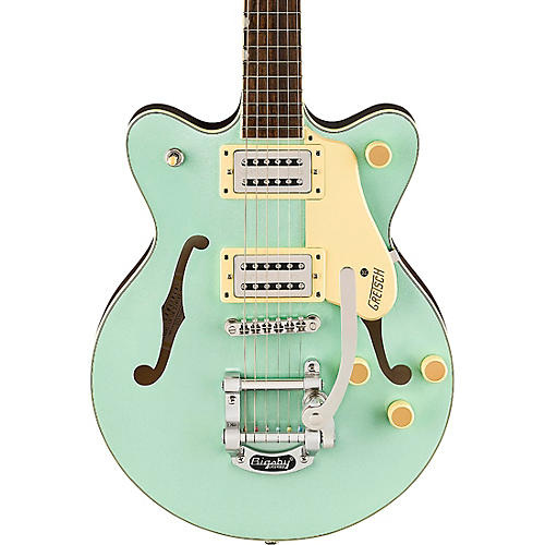 Gretsch Guitars Streamliner Limited-Edition Center Block Jr. Double-Cut Electric Guitar With Bigsby Mint Metallic - musicians--Friend