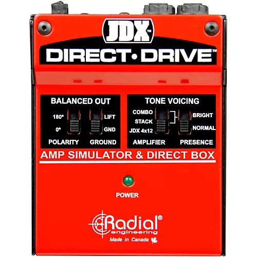 Radial Engineering JDX Direct-Drive Amp Simulator and DI Box Guitar Effects - musicians--Friend