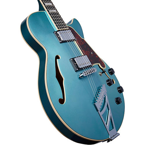 Open-Box D'Angelico Premier SS Semi-Hollow Electric Guitar With Stairstep Tailpiece Condition 1 - Mint Ocean Turquoise - musicians--Friend