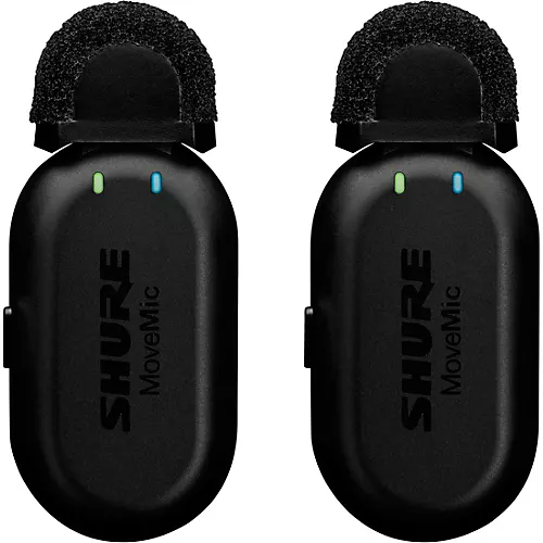 Shure MoveMic Kit Two-Channel Wireless Lavalier Microphone System With MoveMic Receiver - musicians--Friend
