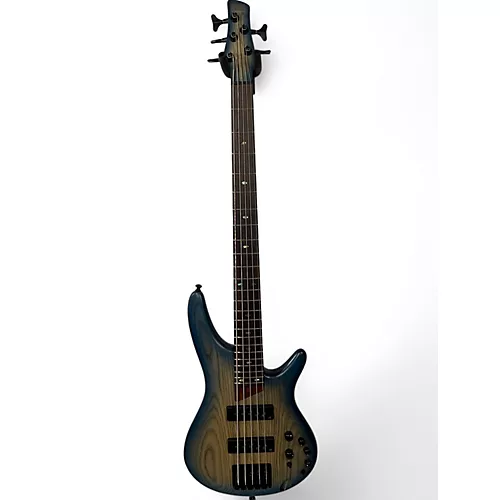 Used Ibanez SR605 Cosmic Blue Starburst Electric Bass Guitar Cosmic Blue Starburst - musicians--Friend