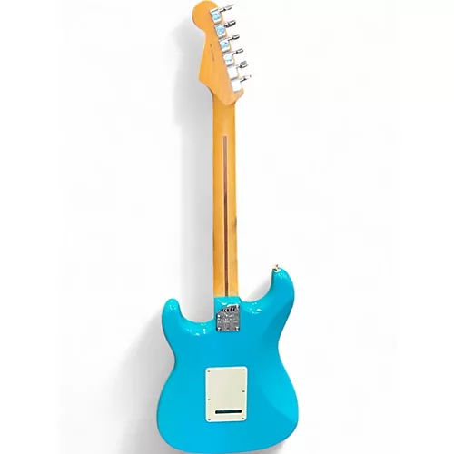 Used Fender USA P rofessional II Stratocaster Miami Blue Solid Body Electric Guitar Miami Blue - musicians--Friend