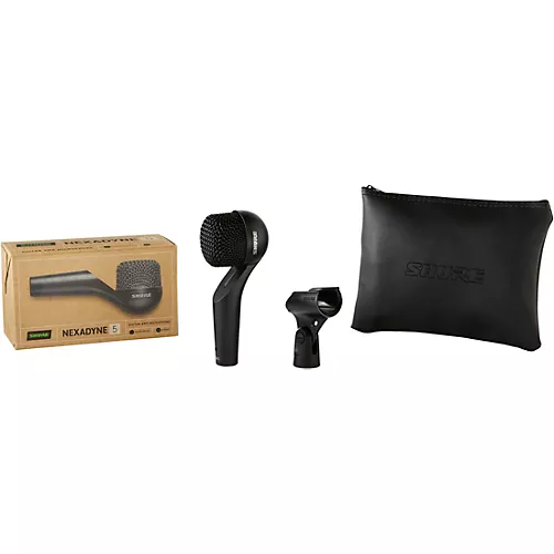 Shure Nexadyne Amp Mic, XLR, Black Black - musicians--Friend