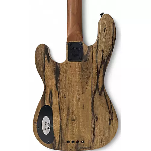 Used Schecter Guitar Research MODEL T EXOTIC Natural Electric Bass Guitar Natural - musicians--Friend