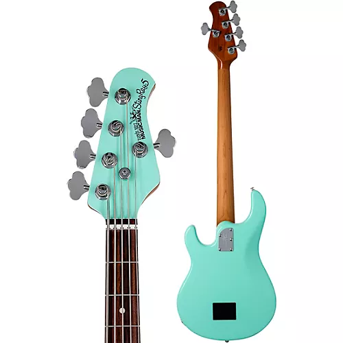 Ernie Ball Music Man StingRay5 Special H 5-String Electric Bass Guitar Black and Chrome - musicians--Friend