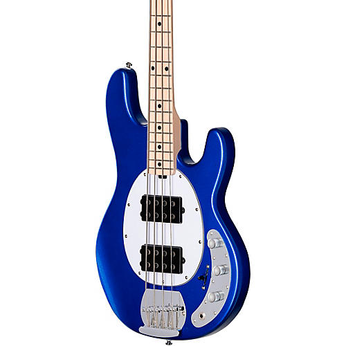 Sterling by Music Man StingRay Ray4HH Maple Fingerboard Electric Bass Cobra Blue - musicians--Friend