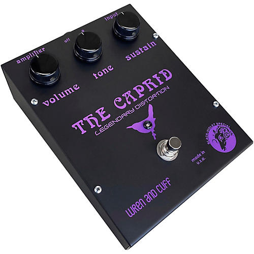 Wren And Cuff Caprid Special Distortion Effects Pedal Black and Violet - musicians--Friend
