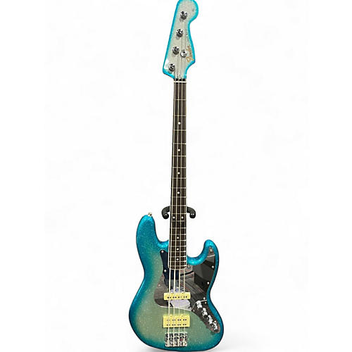 Used Fender Blu DeTiger Signature Jazz Bass Sky Burst Sparkle Electric Bass Guitar Sky Burst Sparkle - musicians--Friend