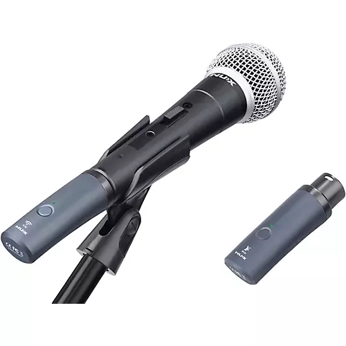 NUX B-3RC 2.4GHz Wireless Mic System Dynamic Mic Bundle With Recharging Case Black - musicians--Friend
