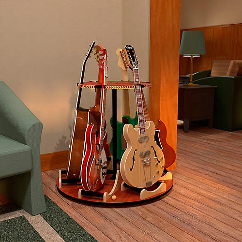 A&S Crafted Products Carousel Deluxe Multi Guitar Stand - musicians--Friend