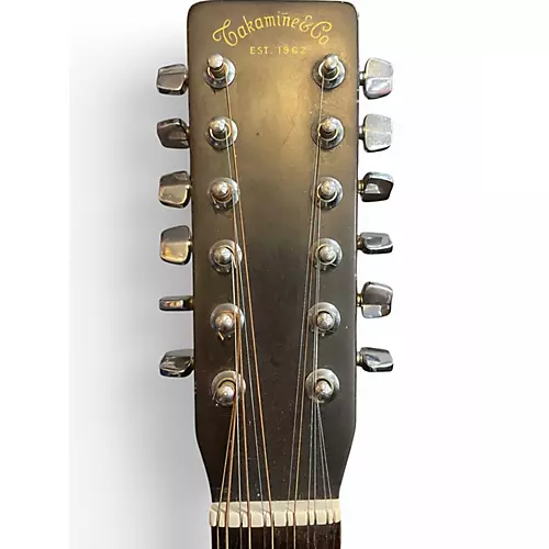 Used Takamine EF400SC-TT Natural 12 String Acoustic Guitar Natural - musicians--Friend