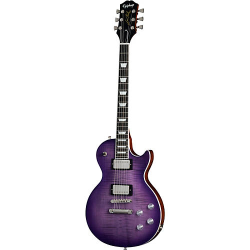 Epiphone Les Paul Modern Figured Electric Guitar Purple Burst - musicians--Friend