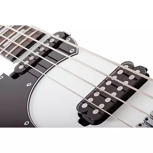 Schecter Guitar Research Stargazer-4 LH Electric Bass Gloss White - musicians--Friend