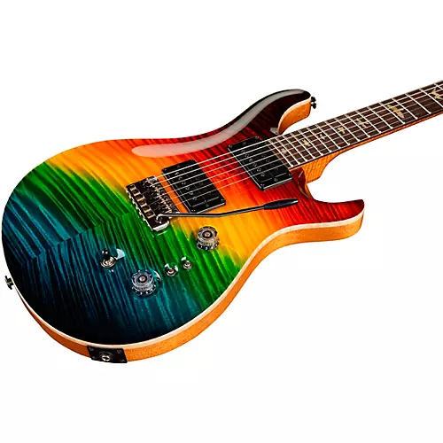 PRS Private Stock Custom 24-08 With Curly Maple Top, Figured Mahogany Back and Neck, Brazilian Rosewood Fretboard, Pattern Regular Neck Shape Electric Guitar Darkside Cross Fade - musicians--Friend