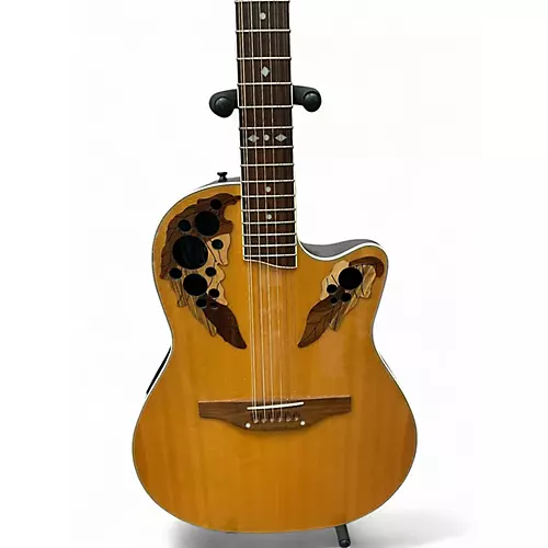 Used Ovation CS245 CELEBRITY DELUXE Natural 12 String Acoustic Electric Guitar Natural - musicians--Friend