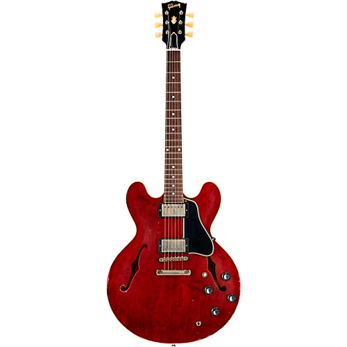 Gibson Custom Murphy Lab 1961 ES-335 Reissue Heavy Aged Semi-Hollow Electric Guitar Cherry - musicians--Friend