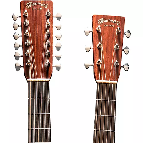 Martin Grand J-28E DN Double-Neck Acoustic-Electric Guitar Natural - musicians--Friend