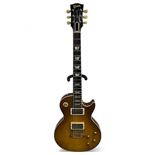 Used 2023 Gibson Wildwood Spec 59' Reissue Les Paul Standard GREEN LEMON FADE Solid Body Electric Guitar GREEN LEMON FADE - musicians--Friend