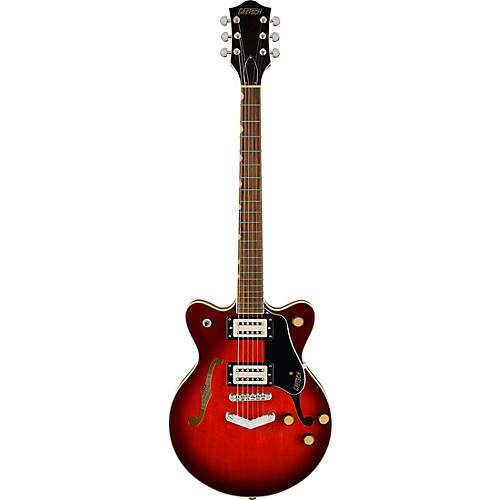 Gretsch Guitars G2655 Streamliner Center Block Jr. Double Cutaway With V-Stoptail Electric Guitar Claret Burst - musicians--Friend