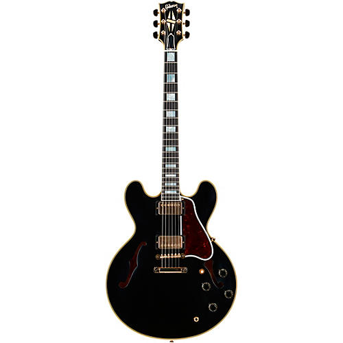 Gibson Custom 1959 ES-355 Reissue Stopbar VOS Semi-Hollow Electric Guitar Ebony - musicians--Friend