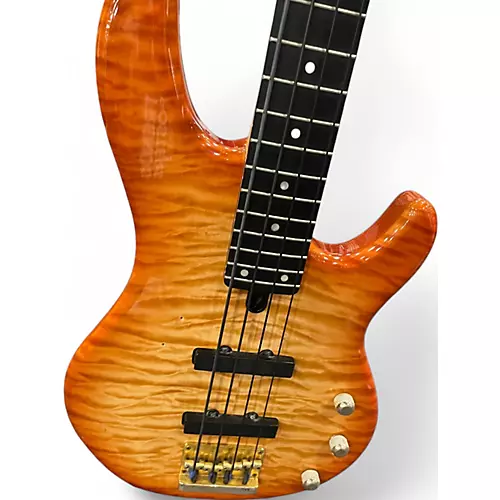 Used Yamaha BBG4 ORANGE Electric Bass Guitar ORANGE - musicians--Friend