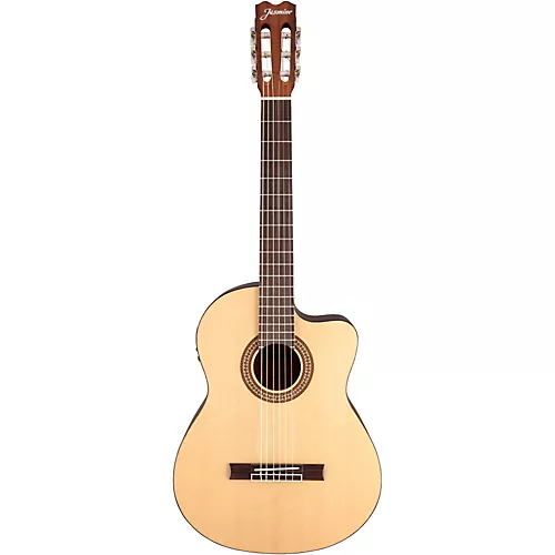 Jasmine JC-25CE Cutaway Classical Acoustic-Electric Guitar Natural - musicians--Friend