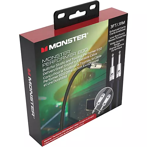 Monster Cable Prolink Performer 600 Speaker Cable 12 ft. Black - musicians--Friend