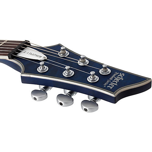 Schecter Guitar Research C-1 Platinum Electric Guitar Satin Purple Burst - musicians--Friend