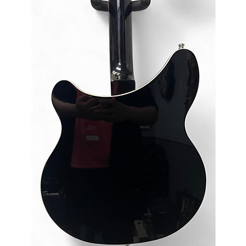 Used Rickenbacker 360 Black Hollow Body Electric Guitar Black - musicians--Friend