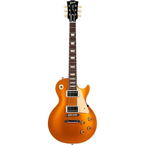 Gibson Custom M2M 1957 Les Paul Goldtop Reissue Gloss Electric Guitar Double Gold - musicians--Friend