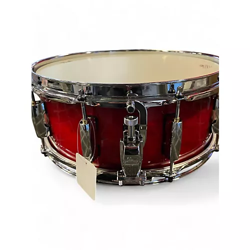 Used Pearl 14X5.5 Session Studio Classic Snare Red Drum Red 211 - musicians--Friend