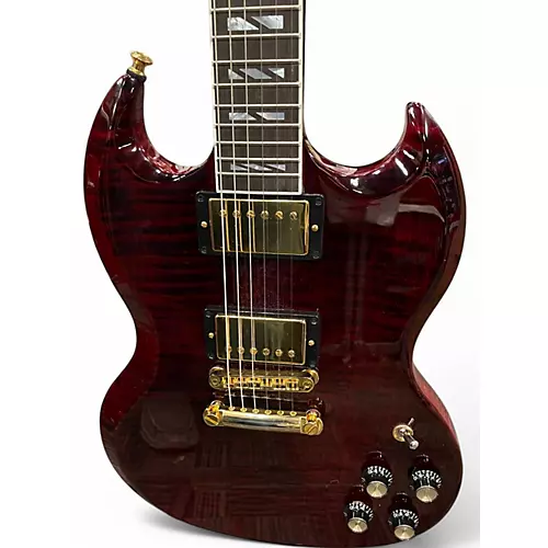 Used Gibson SG Supreme Wine Red Solid Body Electric Guitar Wine Red - musicians--Friend