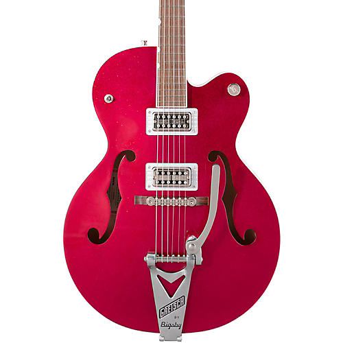 Gretsch Guitars G6120T-HR Brian Setzer Signature Hot Rod Hollowbody With Bigsby Magenta Sparkle - musicians--Friend