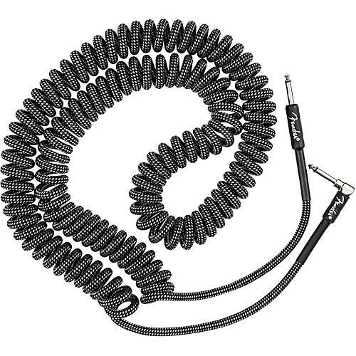 Fender Professional Series Straight to Angled Coil Cable 30 ft. White Tweed - musicians--Friend