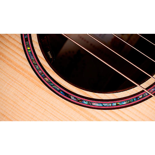 Taylor Custom Adirondack Spruce-Indian Rosewood Grand Auditorium Acoustic-Electric Guitar Natural - musicians--Friend