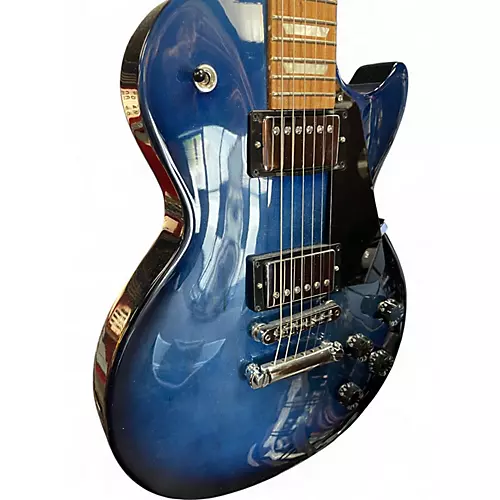 Used Gibson Les Paul Studio Blue Solid Body Electric Guitar Blue - musicians--Friend