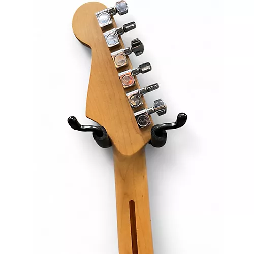 Used 2001 Fender Standard Stratocaster Black Solid Body Electric Guitar Black - musicians--Friend