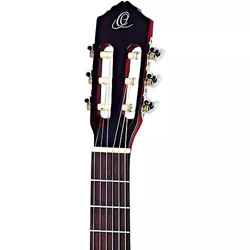 Ortega Family Series R121LWR Left-Handed Classical Guitar Transparent Wine Red - musicians--Friend