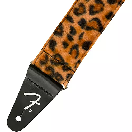 Fender Wild Animal Print Guitar Strap Leopard 2 in. - musicians--Friend