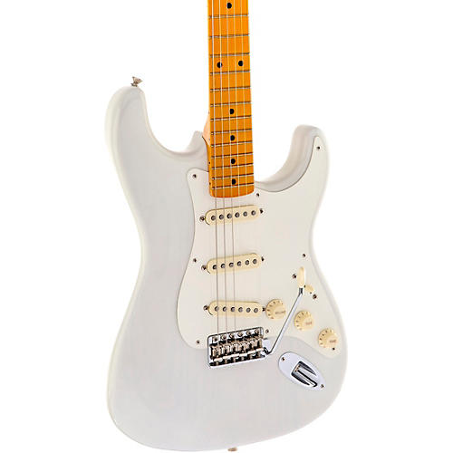 Fender Artist Series Eric Johnson Stratocaster Electric Guitar White Blonde Maple Fretboard - musicians--Friend